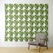 Monstera Albo-Tapete — Große seltene Variation Wandteppich (Beispiel (Horizontal))