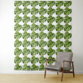 Monstera Albo-Tapete — Große seltene Variation Wandteppich (Beispiel)