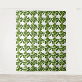 Monstera Albo-Tapete — Große seltene Variation Wandteppich