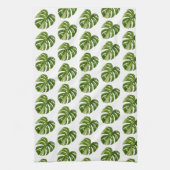Monstera Albo Tropical Kitchen Decor Geschirrtuch (Vertikal)