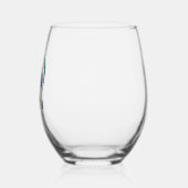 Monstera Alphabet "D" Weinglas Ohne Stiel (Links)