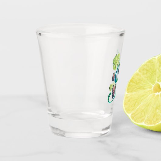 Monstera Alphabet "I" Schnapsglas (Links)
