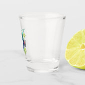 Monstera Alphabet "J" Schnapsglas (Rechts)