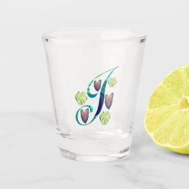Monstera Alphabet "J" Schnapsglas