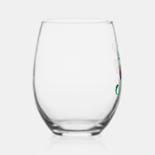 Monstera Alphabet "K" Weinglas Ohne Stiel (Rechts)