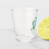 Monstera Alphabet "M" Schnapsglas (Links)