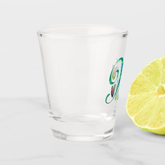 Monstera Alphabet "M" Schnapsglas (Links)