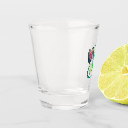 Monstera Alphabet "S" Schnapsglas (Links)