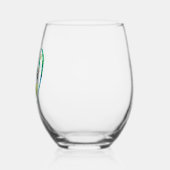 Monstera Alphabet "W" Weinglas Ohne Stiel (Links)