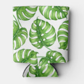 Monstera Aquarellmuster Dosenkühler (Vorderseite)