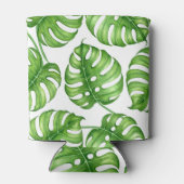 Monstera Aquarellmuster Dosenkühler (Rückseite)