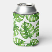 Monstera Aquarellmuster Dosenkühler (Kanne Rückseite)