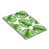 Monstera Aquarellmuster Notizblock (Rechte Seite)