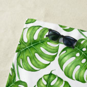 Monstera Aquarellmuster Strandtuch (Beispiel)
