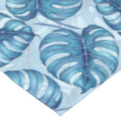 Monstera Aquarellmuster Tischdecke (Schrägansicht)