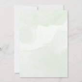 Monstera Baby Shower Invitation Tropical Greenery Einladung (Rückseite)