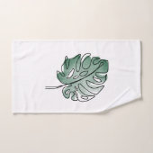 Monstera Badhandtuch Set (Handtuch)