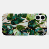 Monstera-Blatt-Ästhetik-Handyhülle Grün Case-Mate iPhone Hülle (Rückseite (Horizontal))
