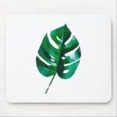 Monstera Blatt-Entwurf Mousepad (Vorne)