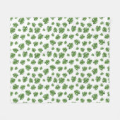 Monstera-Blatt-Flanelldecke Fleecedecke (Vorderseite (Horizontal))