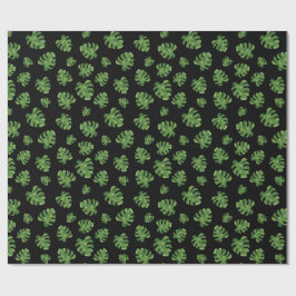 Monstera-Blatt-Geschenkpapier 76 cm x 1,8 m Geschenkpapier