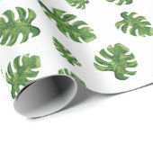 Monstera-Blatt-Geschenkpapier Geschenkpapier (Rolleneckpunkt)
