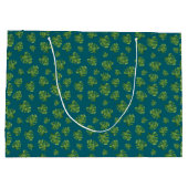 Monstera-Blatt-Geschenktasche Große Geschenktüte (Rückseite)