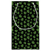Monstera-Blatt-Geschenktasche Kleine Geschenktüte (Rückseite)