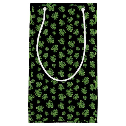 Monstera-Blatt-Geschenktasche Kleine Geschenktüte (Vorderseite)