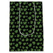 Monstera-Blatt-Geschenktasche Mittlere Geschenktüte (Rückseite)