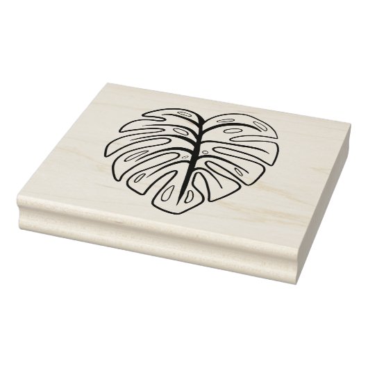 Monstera-Blatt Gummistempel (Stempel)