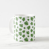 Monstera-Blatt-Kaffeetasse Kaffeetasse (Vorderseite Links)