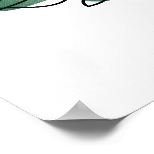 Monstera-Blatt Poster (Ecke)