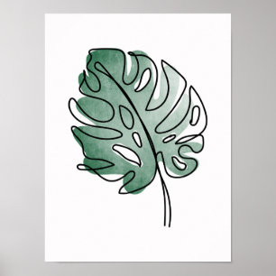 Monstera-Blatt Poster