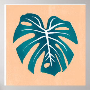 Monstera-Blatt-Poster-Wand-Kunst Poster