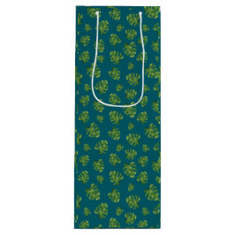 Monstera-Blatt-Weingeschenktasche Geschenktüte Für Weinflaschen