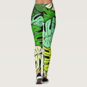 Monstera Blätter #3 Leggings (Rückseite)