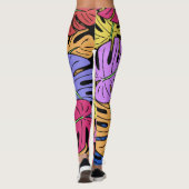 Monstera Blätter #5 Leggings (Rückseite)