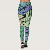Monstera Blätter #6 Leggings (Rückseite)