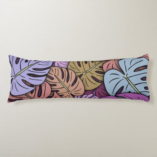 Monstera Blätter #7 Seitenschläferkissen (Vorderseite)