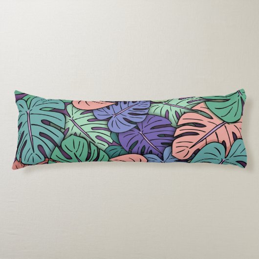 Monstera Blätter #8 Seitenschläferkissen (Vorderseite)