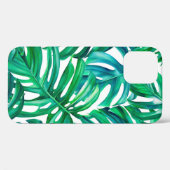 Monstera Blätter auf abgeschiedenem Hintergrund, A Case-Mate iPhone Hülle (Rückseite (Horizontal))