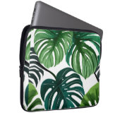 Monstera-Blätter | Botanisches modernes Grün Laptopschutzhülle (Vorne Rechts)