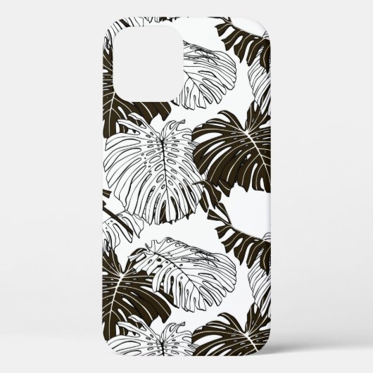 Monstera-Blätter Case-Mate iPhone Hülle (Rückseite)