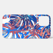 Monstera-Blätter Case-Mate iPhone Hülle (Rückseite (Horizontal))