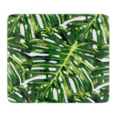 Monstera Blätter Cutting Board Schneidebrett (Vorderseite)