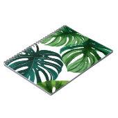 Monstera-Blätter | Einfache moderne Wasserfarbe Notizblock (Linke Seite)