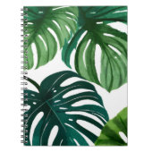 Monstera-Blätter | Einfache moderne Wasserfarbe Notizblock (Vorderseite)