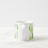 Monstera-Blätter Espressotasse (Rückseite)