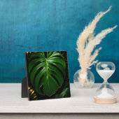 Monstera Blätter Gold Jungle Glamour Fotoplatte (InSitu)